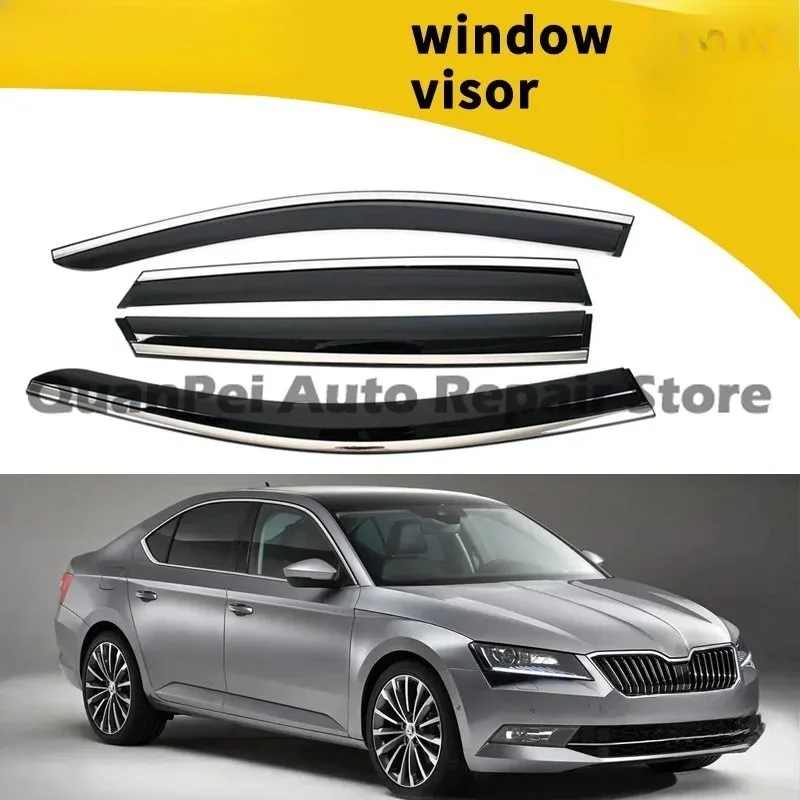 Well-made rain guards For Skoda Fabia 2008-2011,original match anti deform,durable for protection and decoration