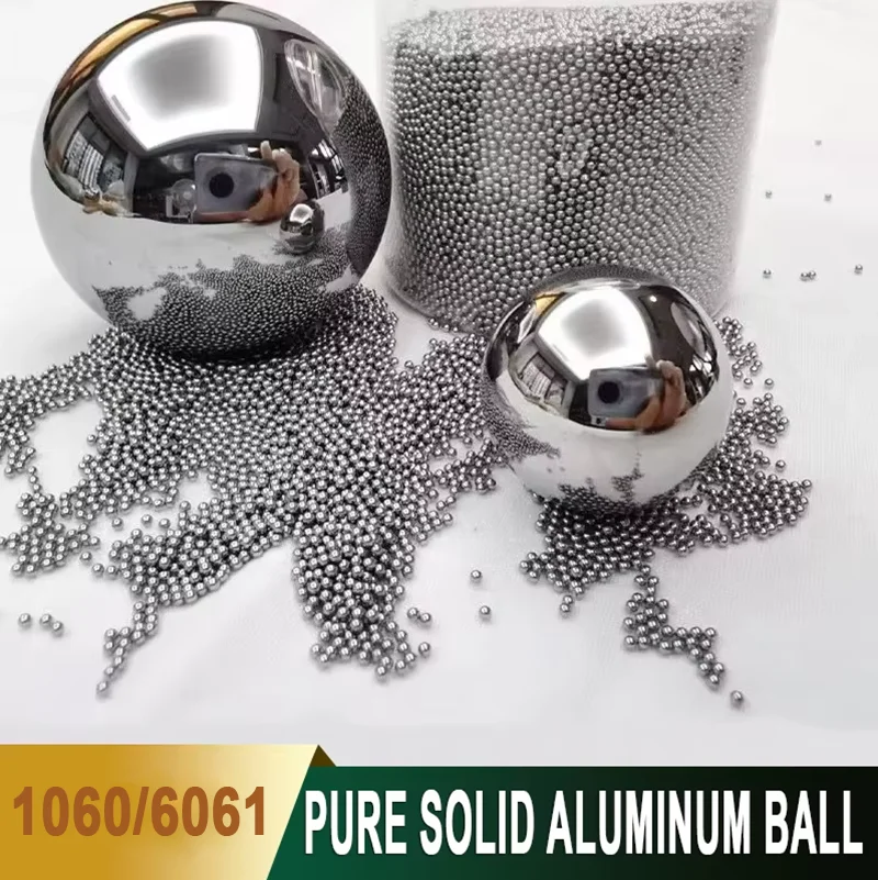 1060/6061 Solid Pure Aluminum Ball 0.5/0.6/0.7/0.8/0.9/1.0-50mm Precision Aluminum Sphere Bead for Industrial DIY Accessories
