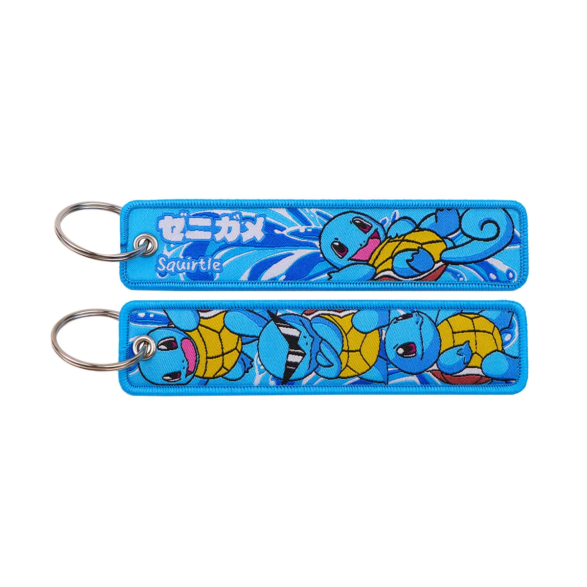 Pokemon Anime Stickerei Schlüsselanhänger Schlüsselband Jet-Tag für Autos Motorräder Rucksack Schlüsselring Anhänger Schmuck Anime Fan Zubehör