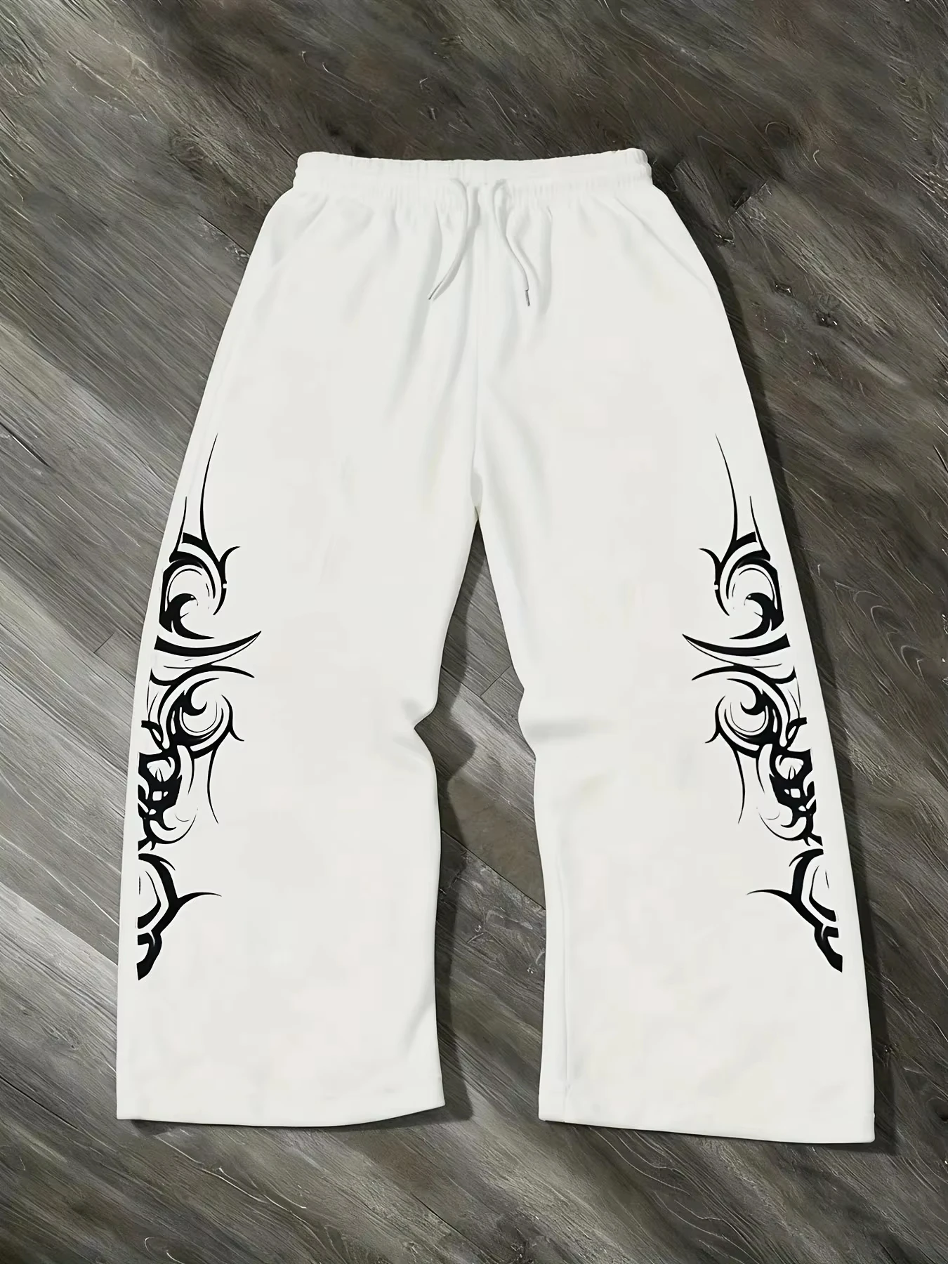 2027 Fashion New Men's Casual Gothic Texture Outdoor Sports Jogging Pants Autumn Outdoor Fitness Jogging Pants Large Size