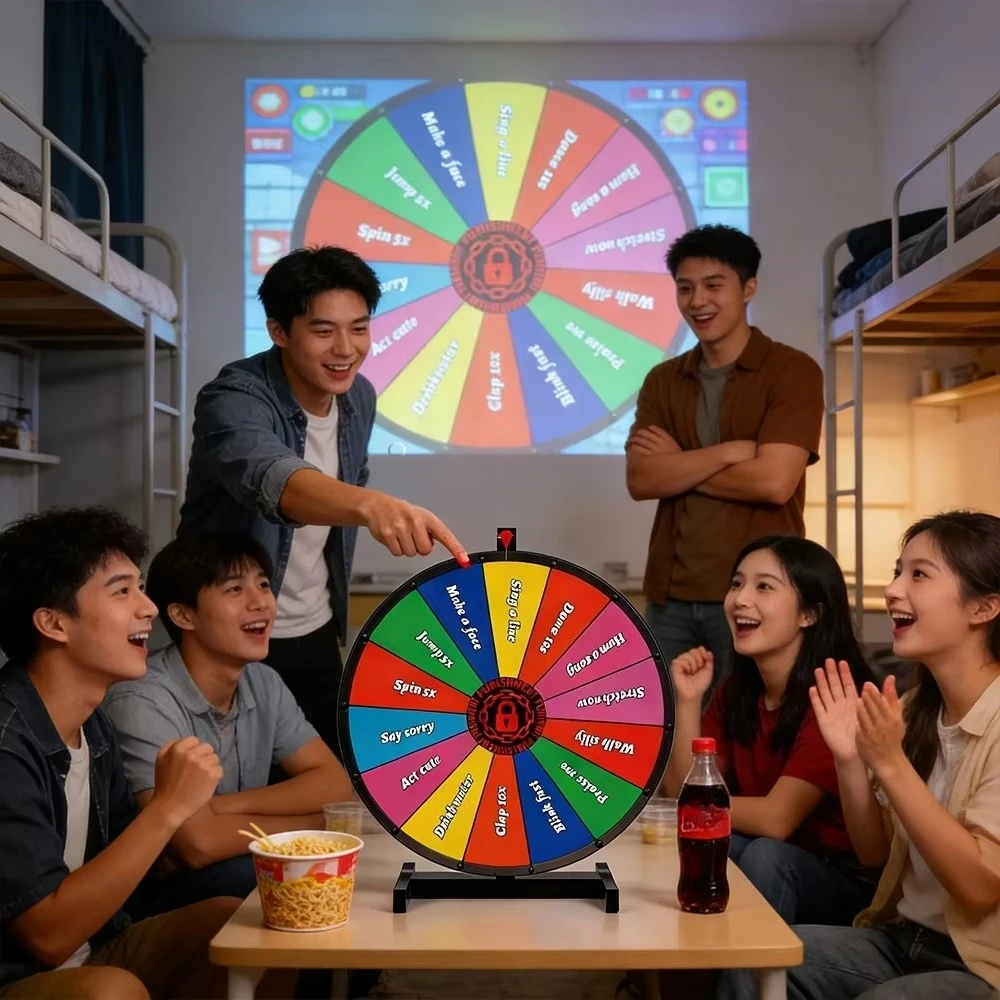 24-Inch Table Game Interactive Lucky Draw Random Prize Roulette Super Spin Prize Wheel