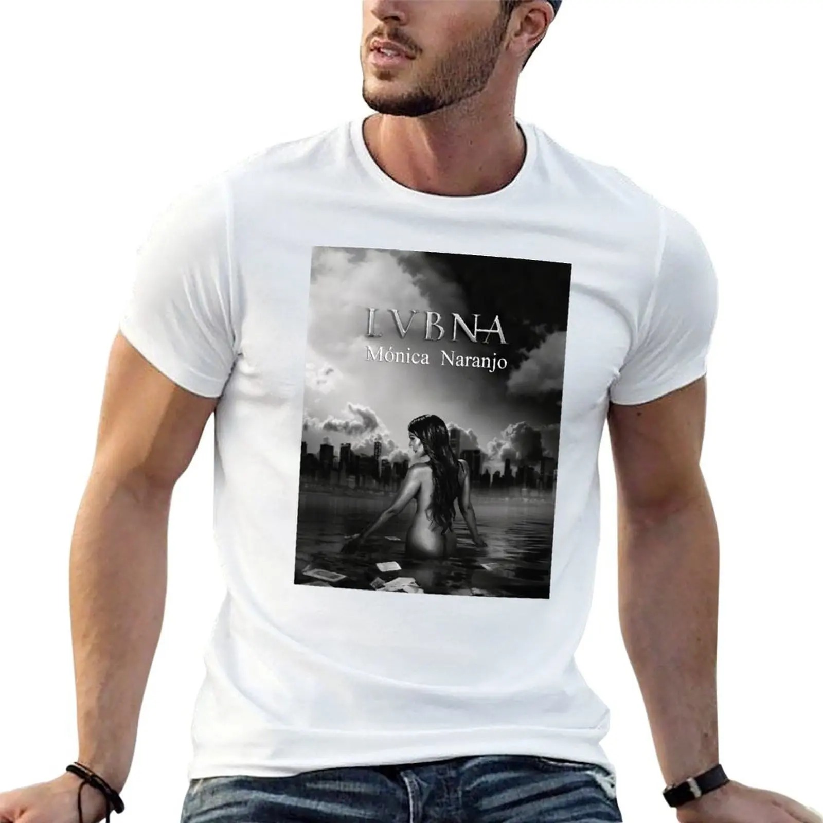 

Monica Naranjo LUBNA T-Shirt t shirt for man 100 percent cotton man t shirt cotton high quality T-Shirt