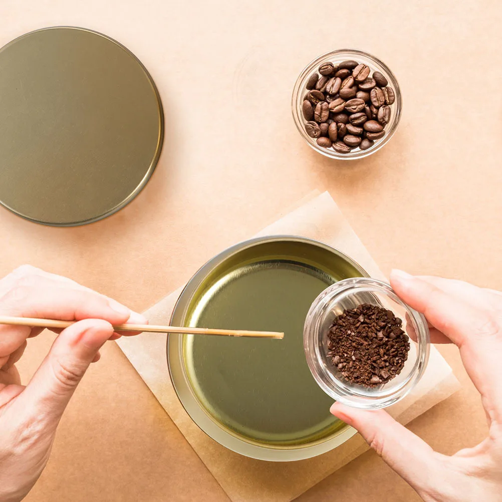 

12 Pcs Tea Canister Sundries Storage Round Tag Tinplate Packaging Boxes Jars Candy Jewelry