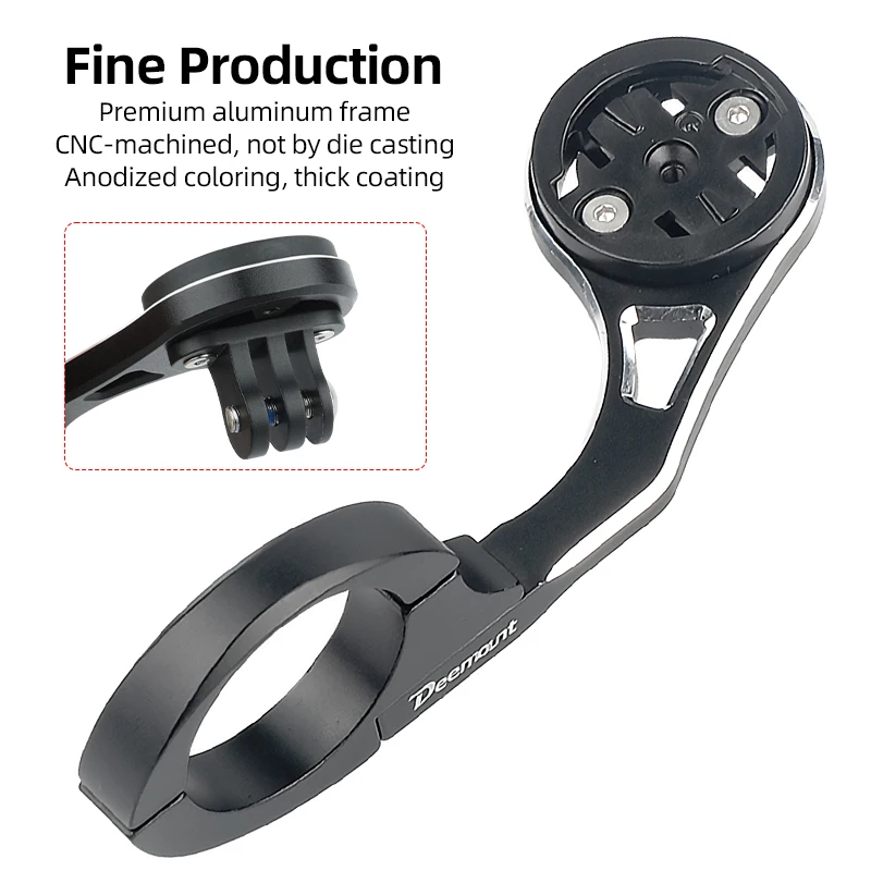 MTB Racefiets Stuur Verlengde Bar Computer Mount voor Garmin/Bryton/Wahoo Out Front Sport Camera Front Light stand Clip