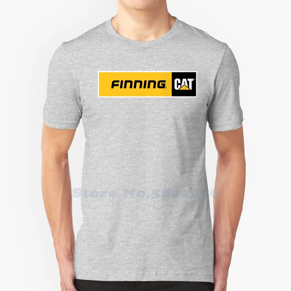 

Finning CAT Brand Logo Streetwear T Shirt Top Quality Graphic Tees