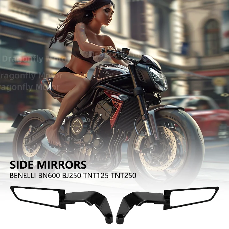 

For Benelli BN600 Stels600 BJ250 TNT125 135 250SP Motorcycle Mirrors Stealth Winglets Mirror Kits To Rotate Adjustable Mirrors