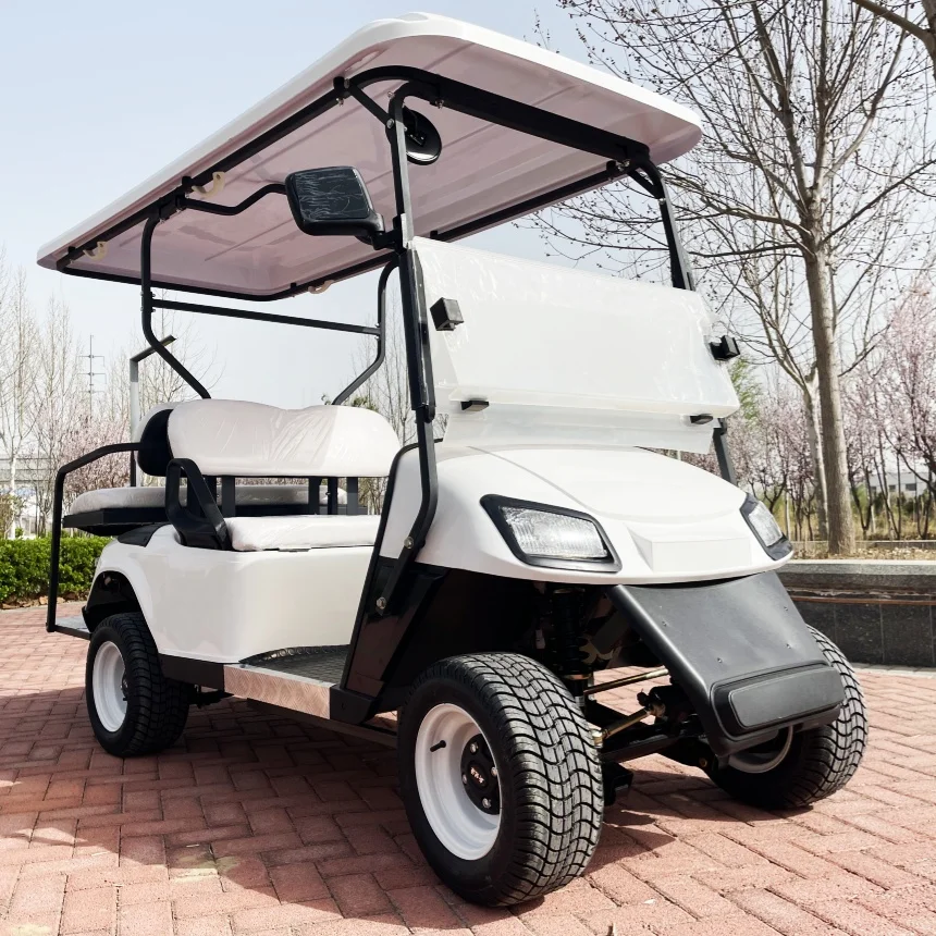 

Hot Selling Factory Customized Electric Golf Cart Golf Bag Straps And Basket Off-Road Car Electric Golf Cart Model A 2 Seat