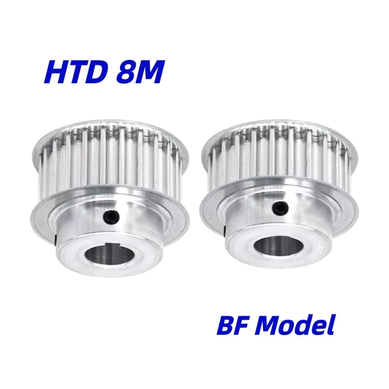 HTD 8M Timing Pulley 20T 22T 24Teeth Bore 8-30mm Pitch 8mm Width 27/32/42mm For 25/30/40/mm 8M Timing Belt Synchronous Wheel