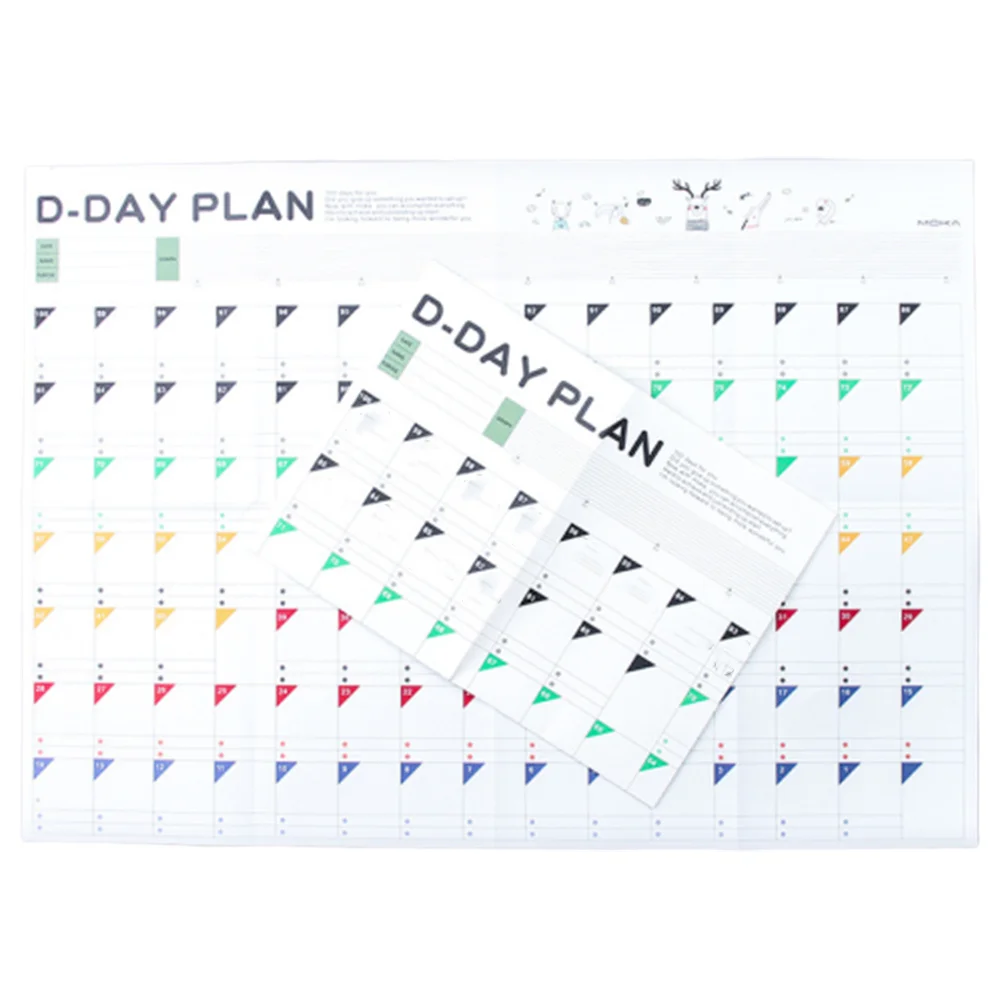 

100-Day Daily Schedule Planner Premium Paper Sheets For Time Management Study Work Routine Calendar Forms Self-Discipline