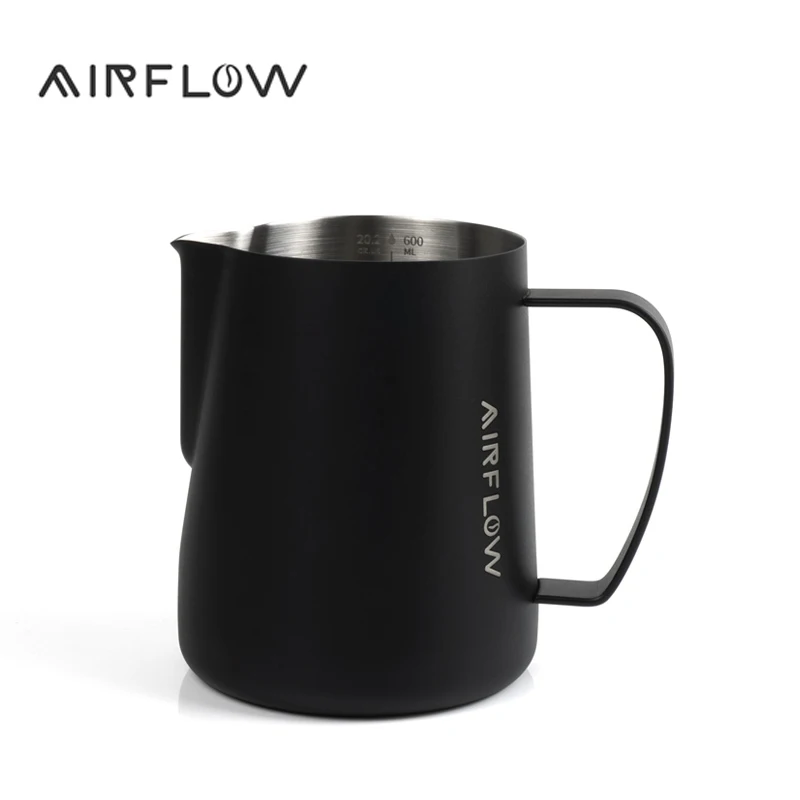 AIRFLOW Stainless Steel Milk Frothing Pitcher 400/600ml Cappuccino Latte Art Milk Frothing Jug Home Barista Accessories