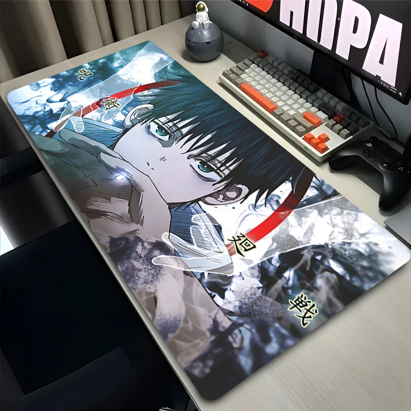 Cool Anime Mousepad J-jujutsu Kaisen Yuji Mini Pc Computer Gamer Mouse pad Natural Rubber with Locking Edge Big Gaming Mouse Mat