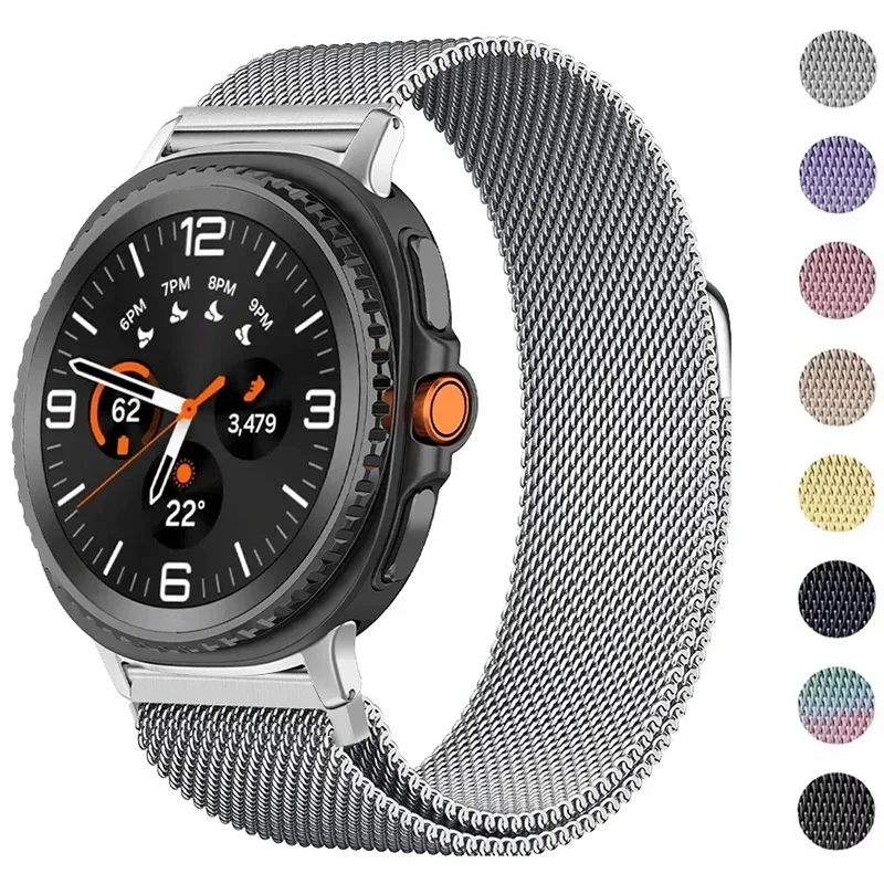 Milanese Loop For Samsung Galaxy Watch 8 44mm 40mm Strap Stainless Steel Magnetic Bracelet correa Galaxy watch 8 Classic 46 band image 2