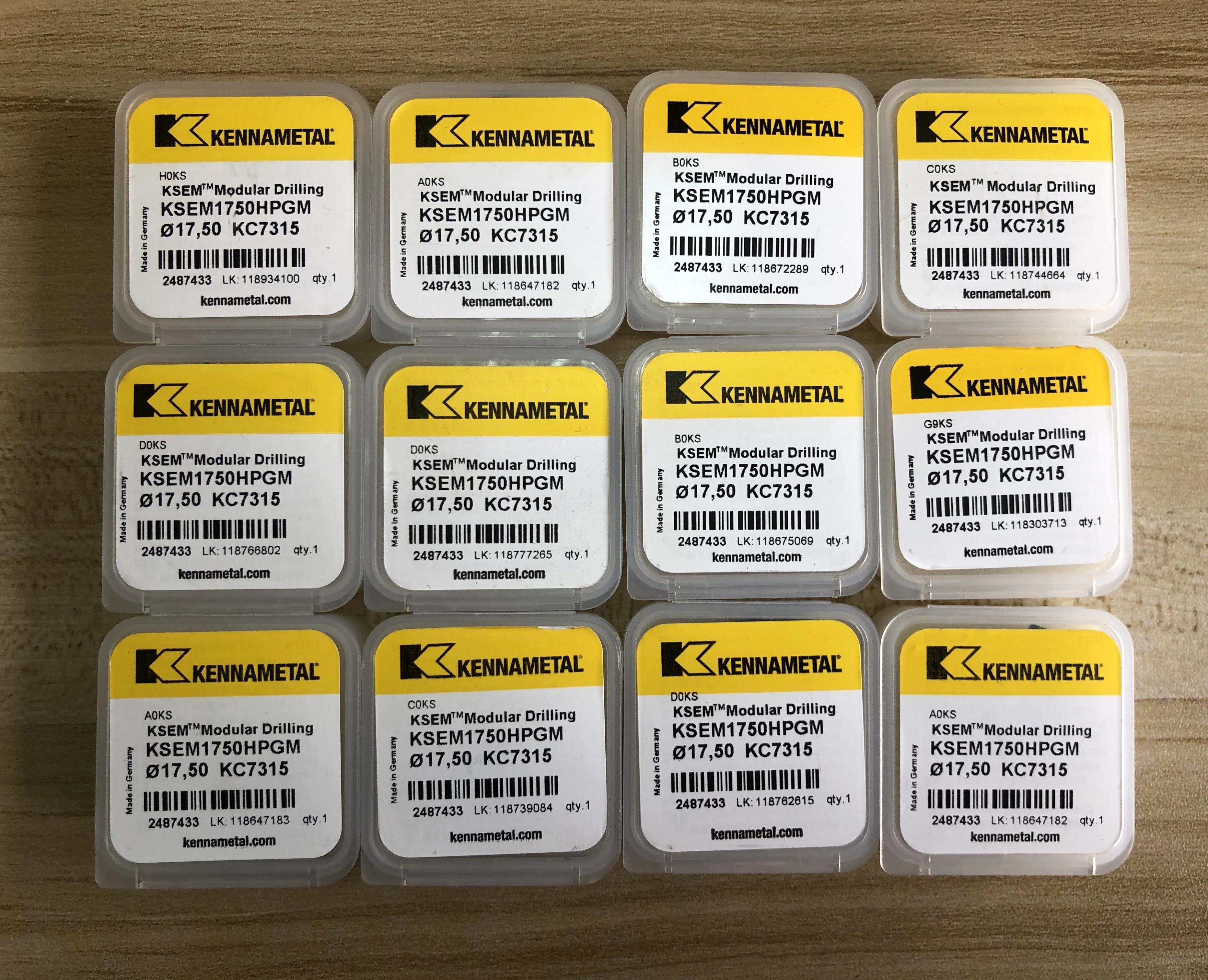 Оригинальные твердосплавные вставки Kennametal CNC KSEM2700HPGM KC7315