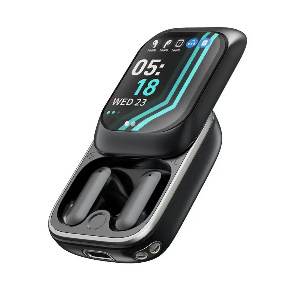 

Multilingual Translation Earbuds Wireless Bluetooth Headset With Noise Cancelling & Smart Slide Cover Design For Travel