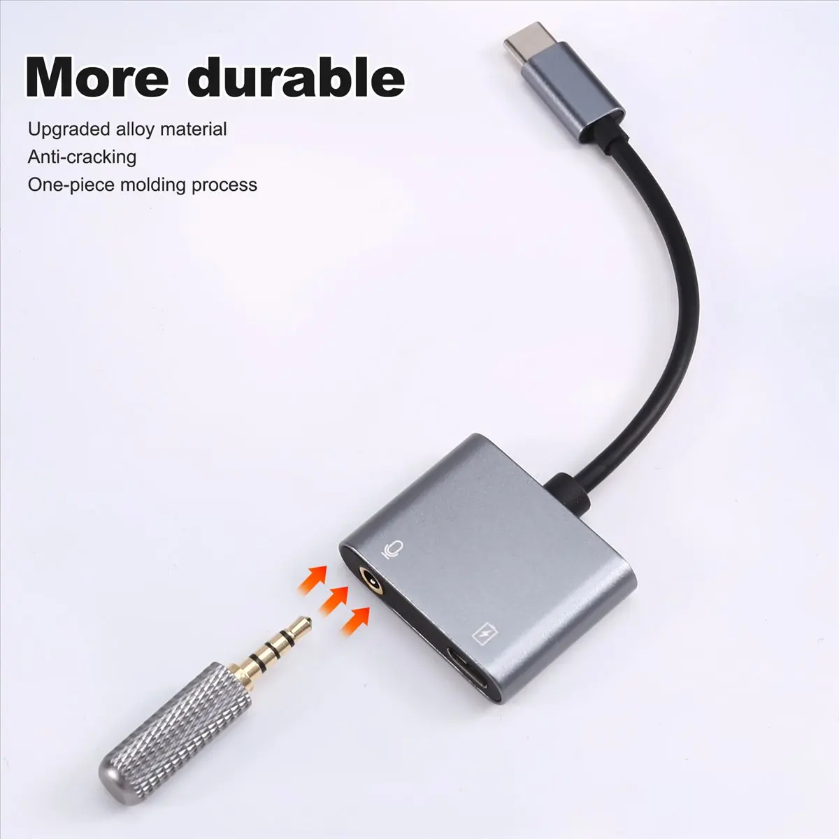 A73T 3.5mm Adapter Type-C Universal Unmanned Live Broadcast Room Silent Shielding Noise Plug and Play