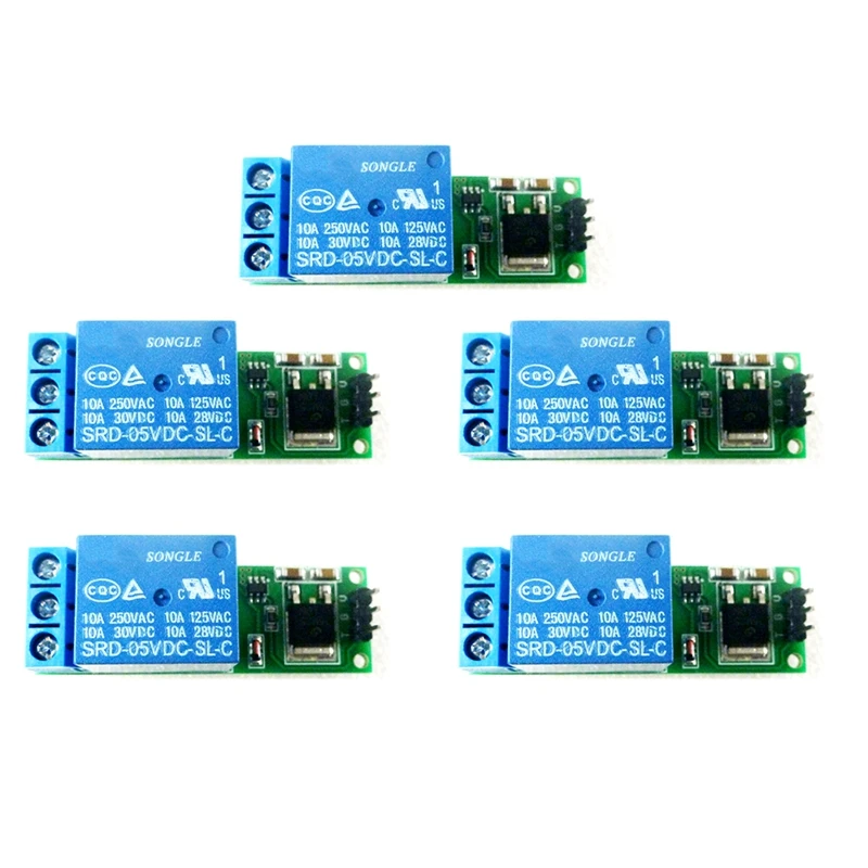 5Pcs 6-24V Flip-Flop Latch Relay Bistable Self-Locking Low Pulse Trigger Module-A20R