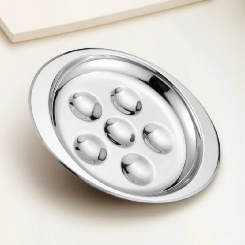 

Professional Snail Baking Plate Stainless Steel Multi-Cavity Ovenproof Dishwasher Safe Escargot Serving Utensil Kitchen Supply