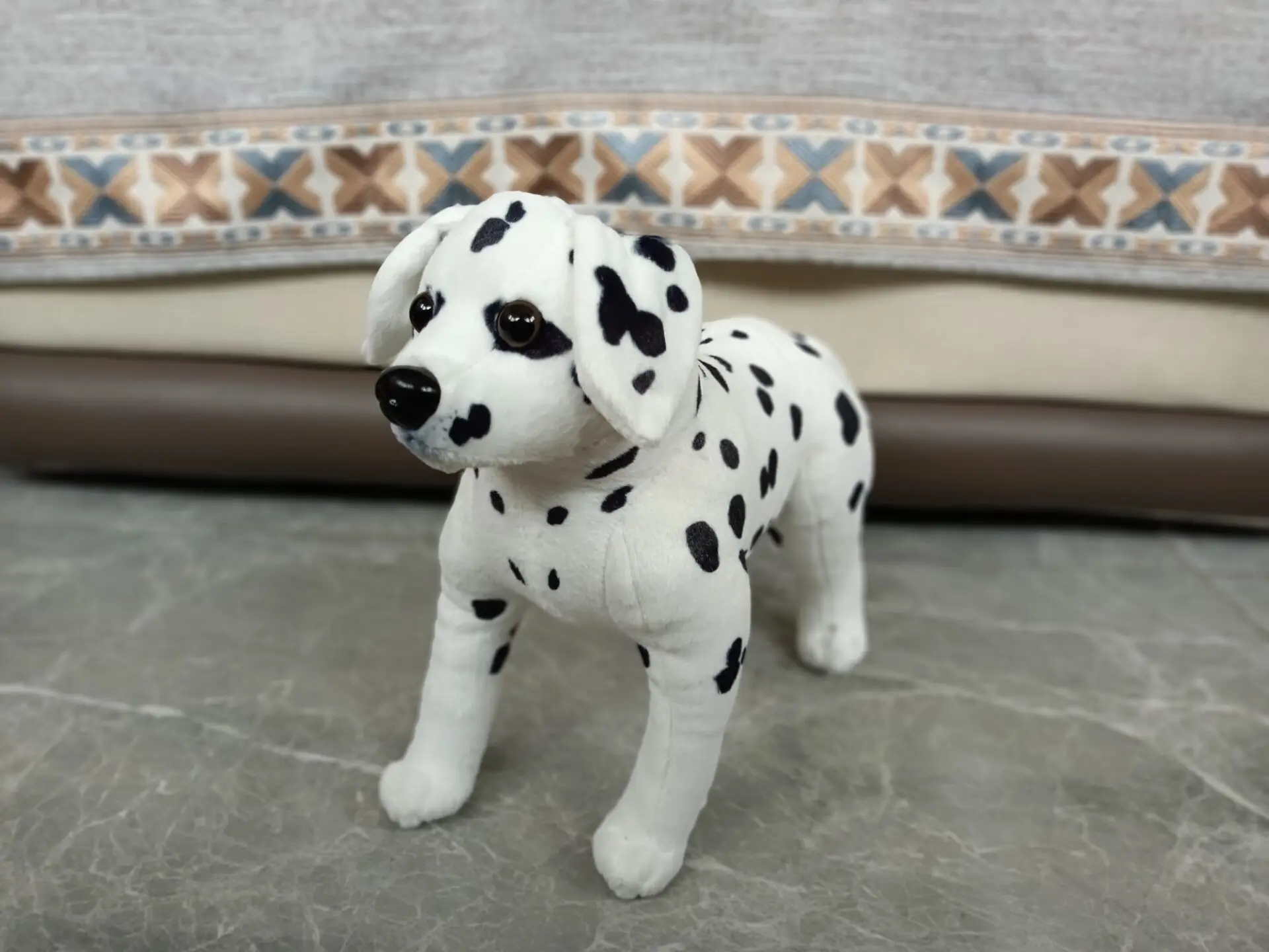 cute plush simulation spot dog toy soft Dalmatians doll kids' birthday gift about 30cm