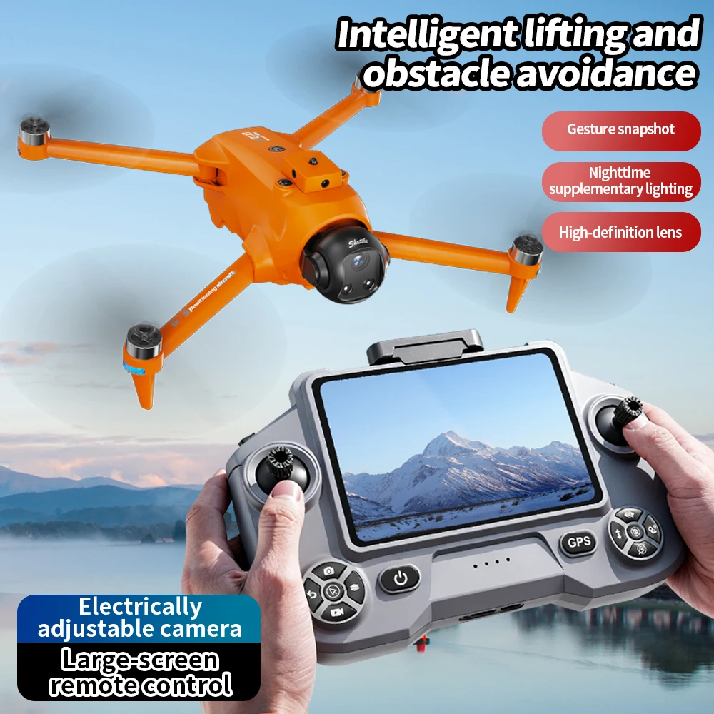 

AE20Max GPS Drone RC 8K Dual Camera 5G Laser obstacle avoidance 4.3-inch LCD intelligent screen control long endurance RC Toy