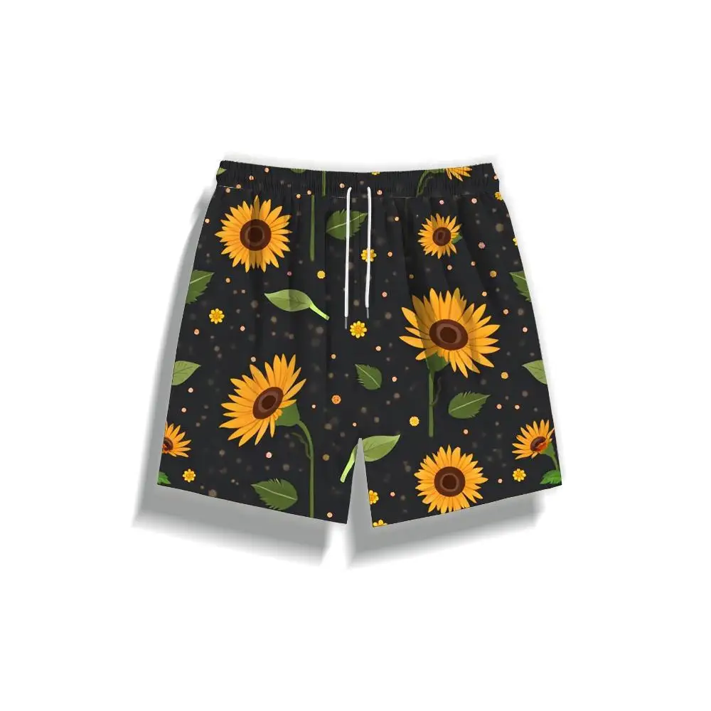 

1pcs Men's Short swim trunks2026 Summer 3D Printed Short sleeve Quick drying Polyester running baggy pants Breathable sport