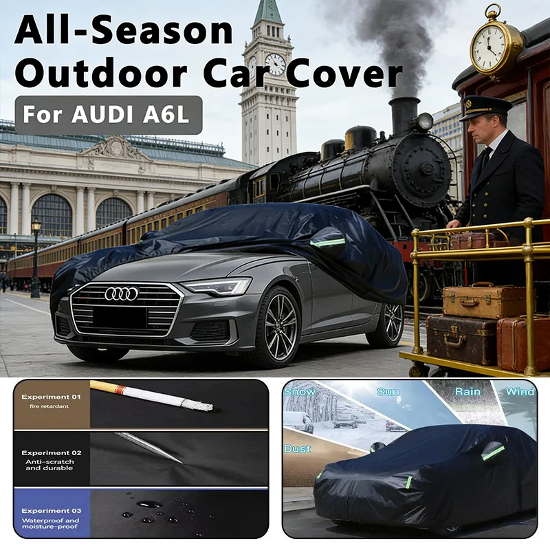 

All-Season Car Cover for AUDI A6L - Outdoor Full Protection, Waterproof Dustproof Heat-Resistant