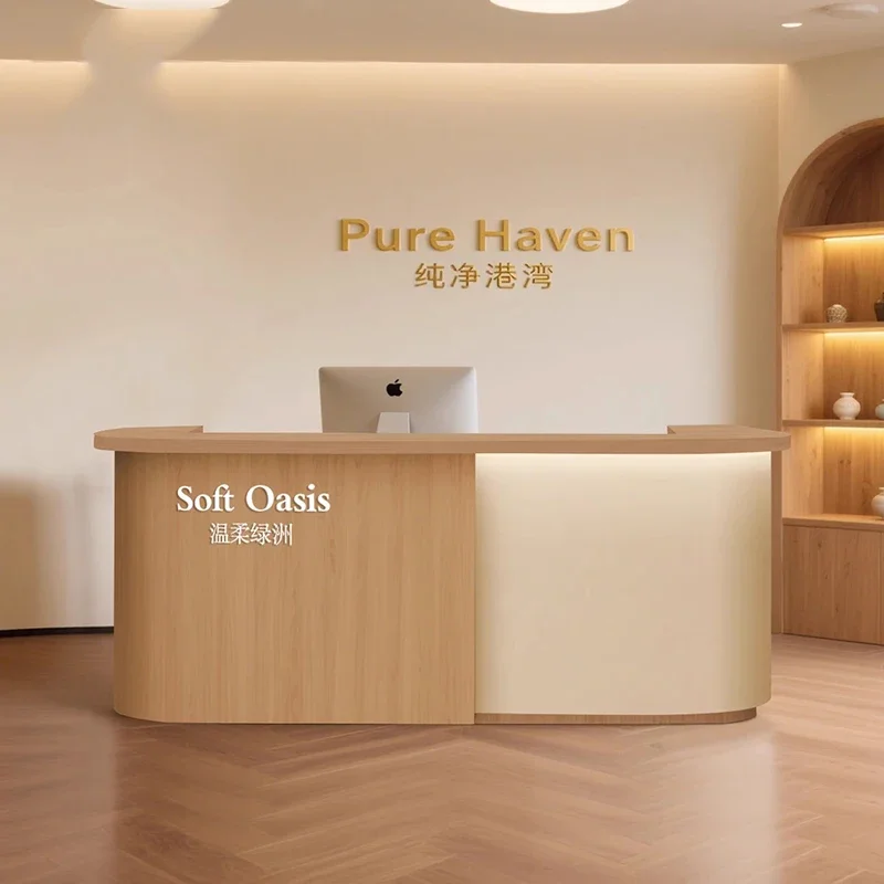 

Design Minimalist Reception Desks Modern Shop Beauty Bar Luxury Hotel Reception Desks Restaurant Mostrador Trendy Furniture