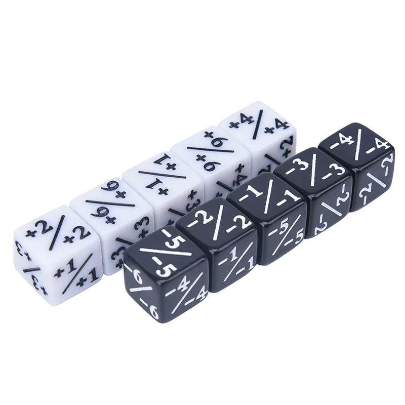 10PCS Addition And Subtraction Dice Mathematical Operation Sieve Puzzle Game Student Classroom Interactive Work Learning Supply