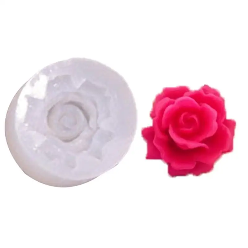 

9HJK Various Flower Silicone Epoxy Resin Mol Keychain Pendant Mold for Bag Decoration