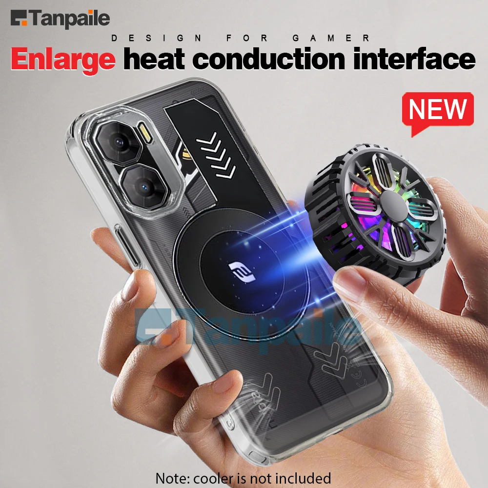 

for Nubia Neo3 4G/5G Neo 3 Cooling Case Shockproof Transparent Soft TPU Gaming Heat Dissipation Bumper Capa Funda Casing