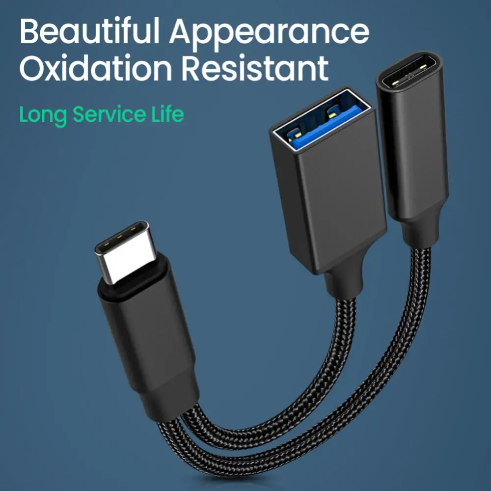 Usb C Otg Cable Type C To Usb A Type C To Usb Adapter Portable For Macbook Connector Aluminum Alloy Otg Data Cable Converter