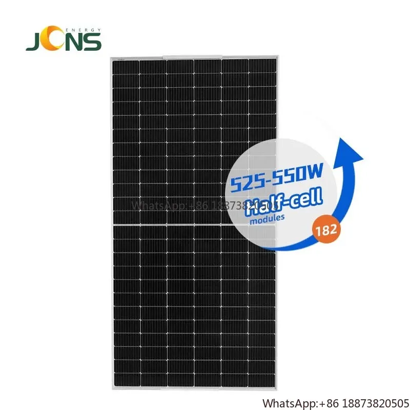 

Jcn Wholesale Monocrystalline Silicon Solar Panels 525W 530W 535W 540W 545W 550W Solar Panel Half Cut