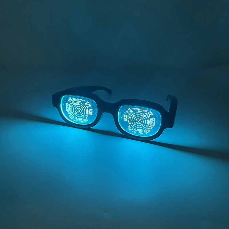 Halloween Nacht brille attraktive weiße Licht Brille Männer Frauen Disco Tanz Dekor Brillen Glühen Sonnenbrille – Detail 8