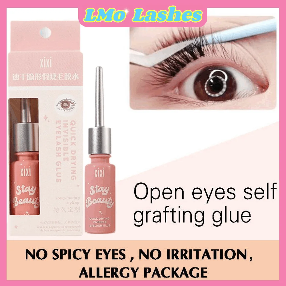 Invisib Lquick Dry 目に見えないつけまつげ接着剤透明ナチュラルつけまつげエクステンション接着剤自己粘着防水ツール
