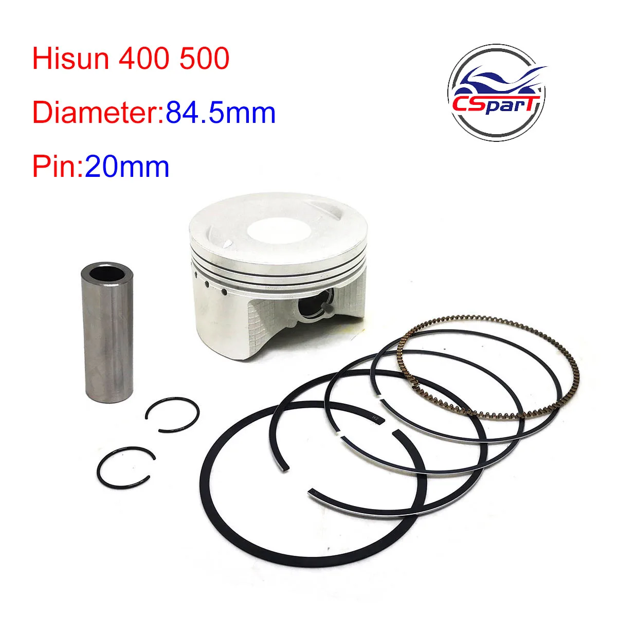 HS500 84.5mm 20mm Piston Kit  For HISUN 500CC 500 ATV QUAD   PARTS