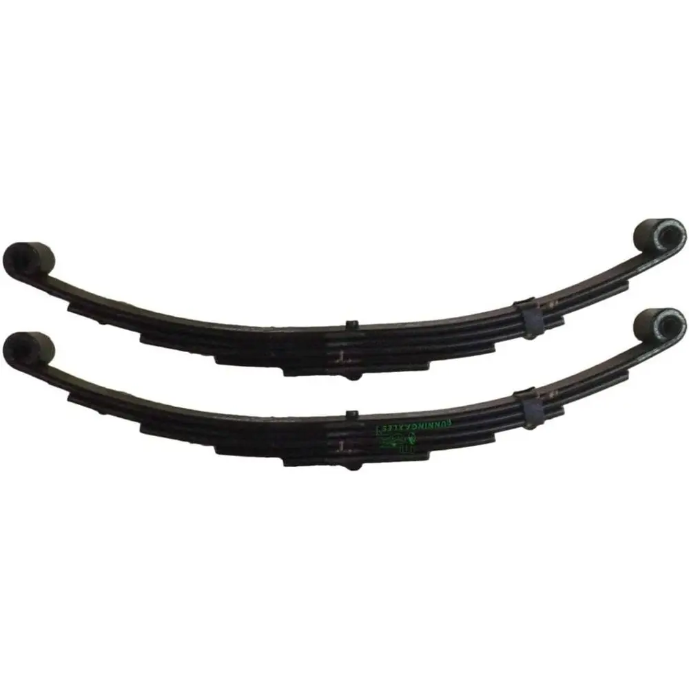 

25-1/4 5-Lea Double Eye Trailer Springs, 1-3/4 Wide, 3,000-6,000LB Capacity, Rated for Axles (2 Pack)
