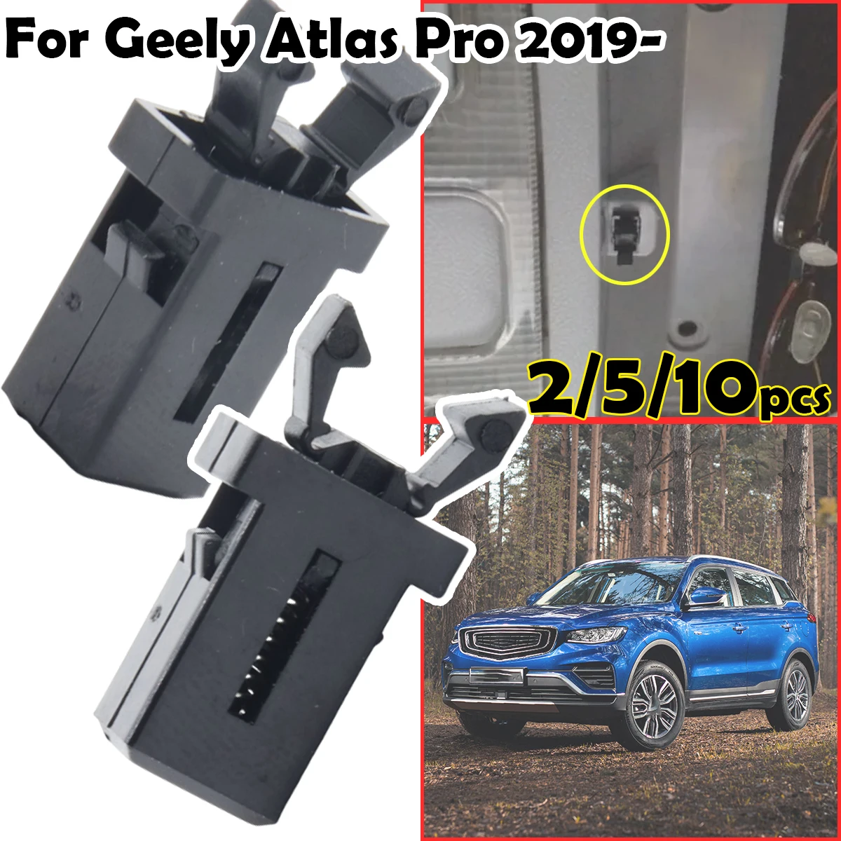 

PR-001 Trash Can Plastic Lock Self-Locking Switch Replacement Catch Touch Lid Latch Repair 4F0947117 For Geely Atlas Pro 2019-