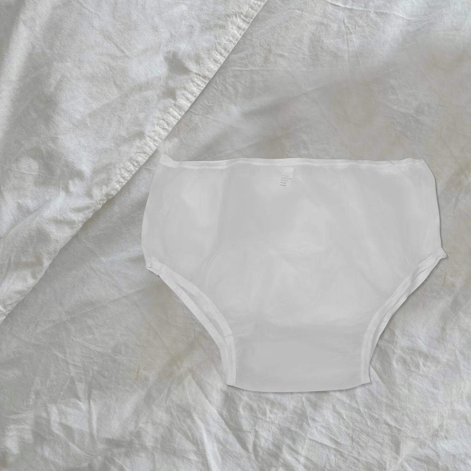 2Pcs Leakproof Waterproof Adult Diaper Covers Reusable Eva Pull-on Pants for Elderly Washable Leak-Resistant Protection