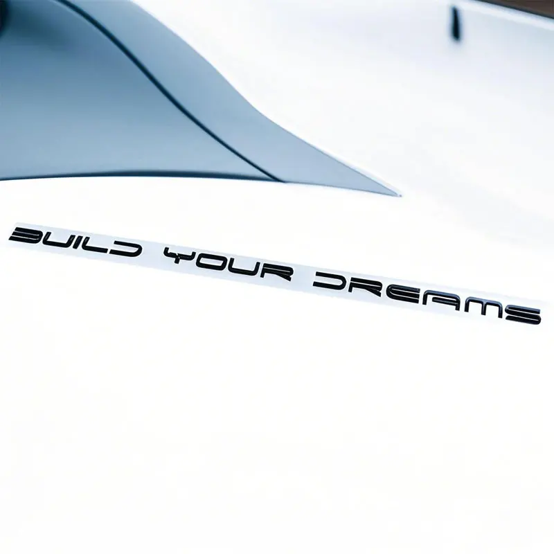 

Build Your Dreams letter logo car stickers for BYD EV ATTO Seal Dolphin decorate label refit accessories rear trunk mark decals