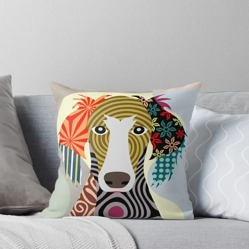 Saluki Throw Pillow Decorative Pillow Covers For Sofa Throw Pillow Plaid Sofa