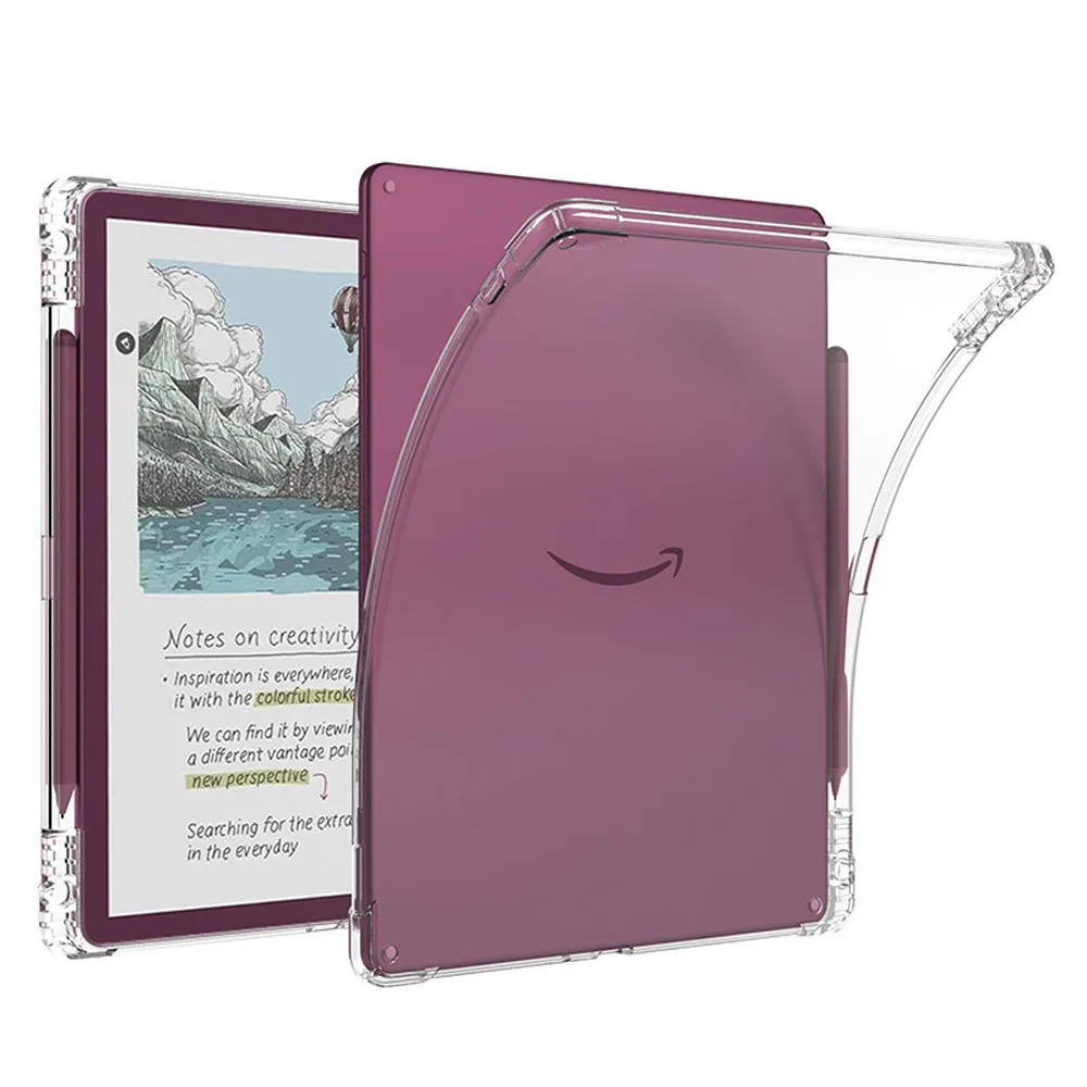 

Transparent TPU Case for Kindle Scribe Colorsoft 11" 2026 E-Reader-With Pen Slot Airbag Shockproof Anti-Fall Protective Cover