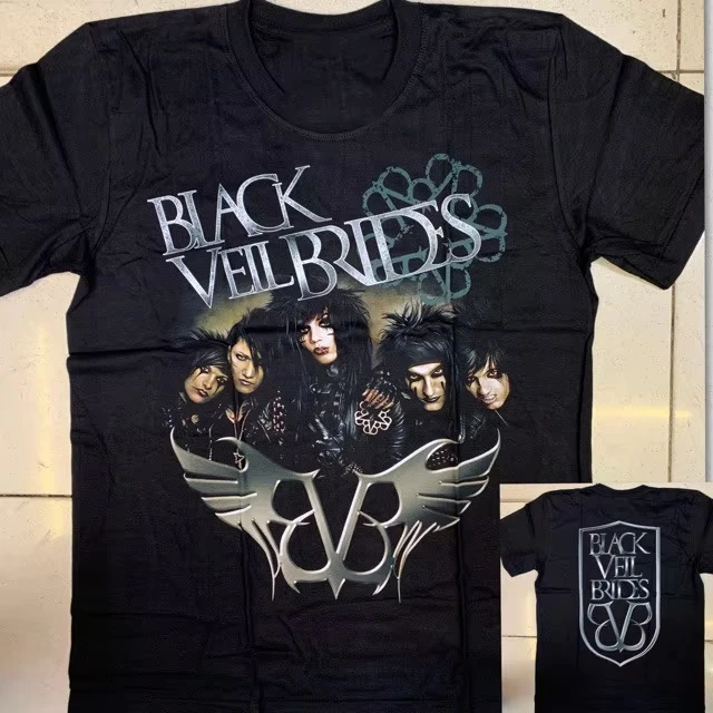 Black Veil Bride Collection Printed Pattern T-Shirts  Suitable for Both Men's Clothing and Women Streetwear 2026 Summer T Shirt