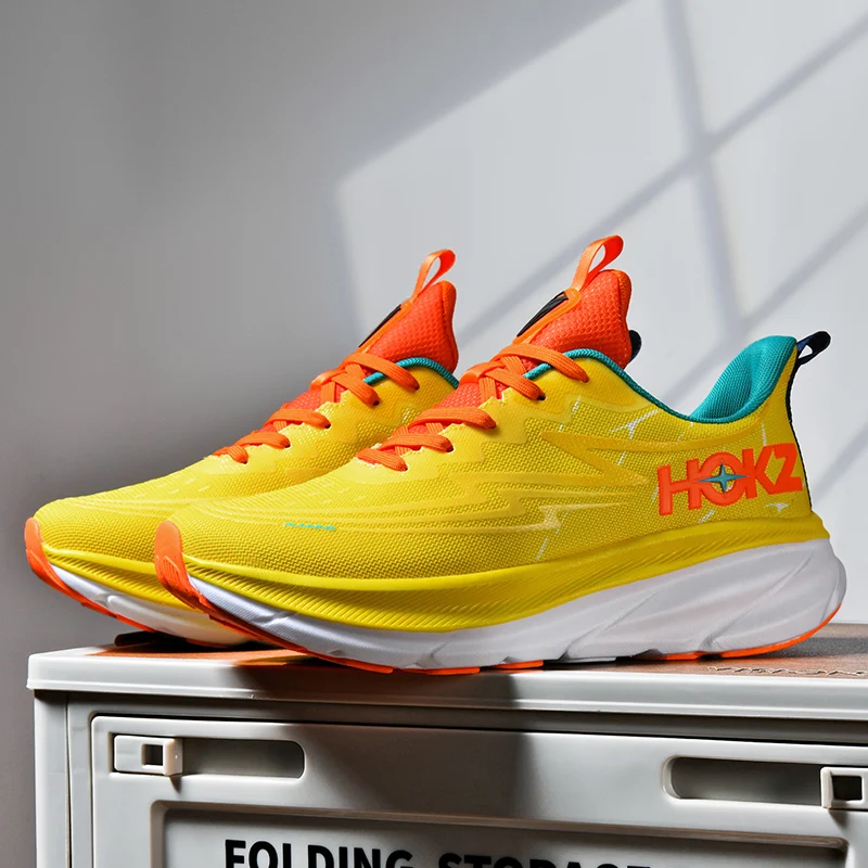 

Men's and Women's Walking Shoes 36-45 Fashion Cushioned Running Shoes Sports Trendy Shoes Orange Classic
