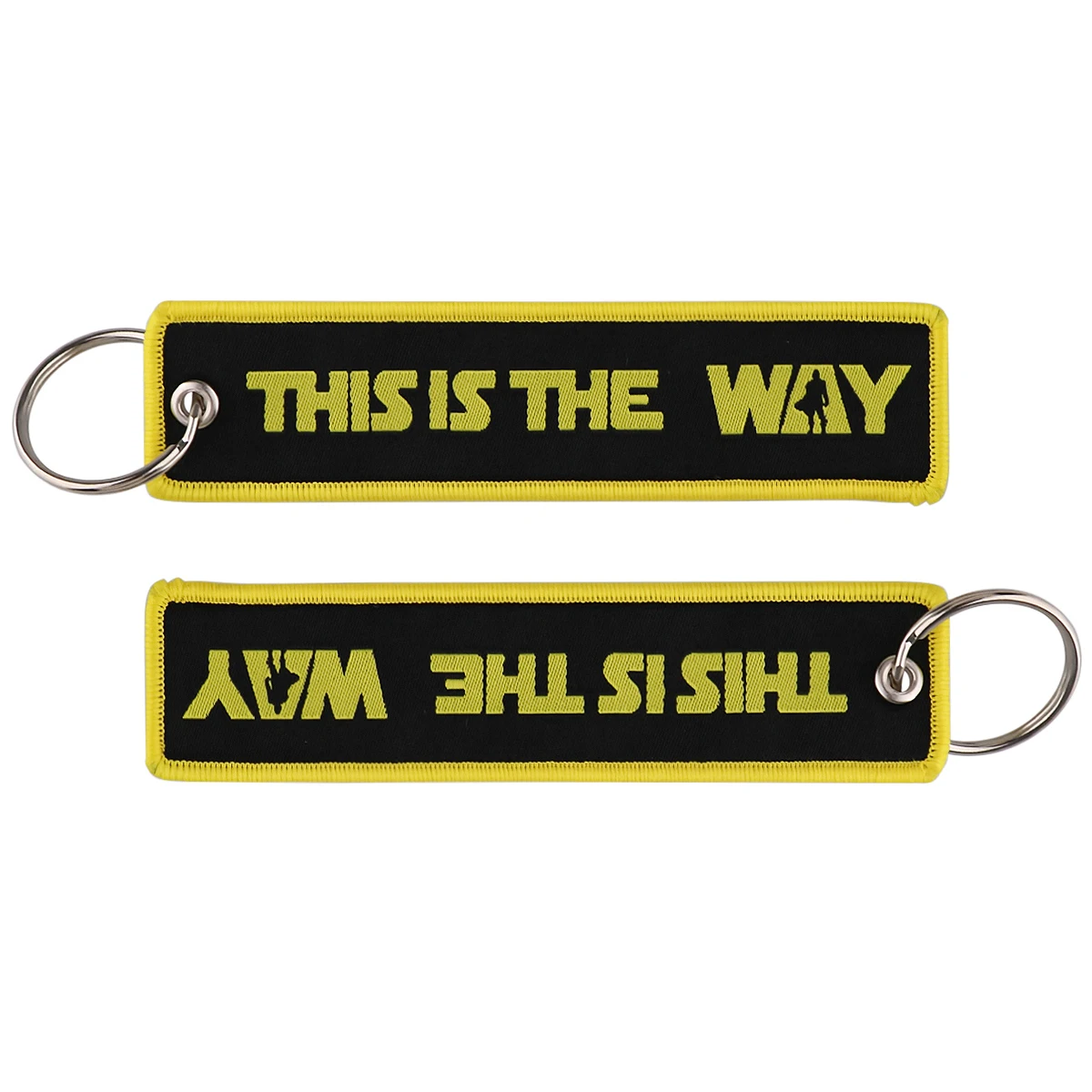 FI145 Quotations Key Tag Keychains For Driver Key Chain New Weaving Mark Car Key Tag Keyring Trinket Gift For Kids 1PC