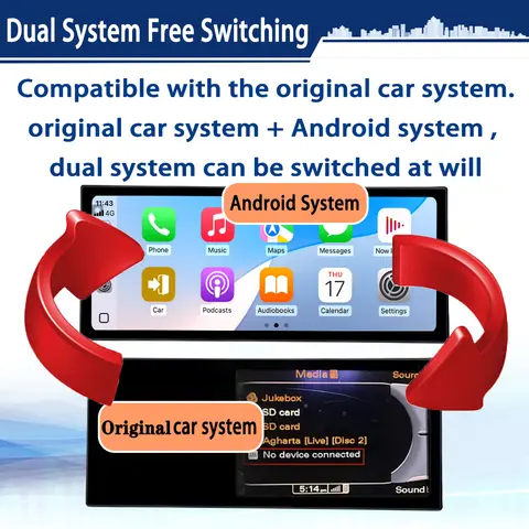 12,3 tum för Audi A1 2012-2018 Android 15 bilvideo multimedia radiospelare Bluetooth GPS trådlös Carplay 8 best sales Audi A1-radio - №8