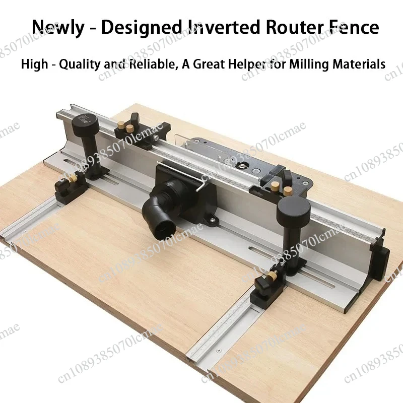 300mm T-Track Sliding Brackets Router Fence 700mm Woodworking Table Aluminum Alloy Profile with Bit Guard DIY Engraving Tool