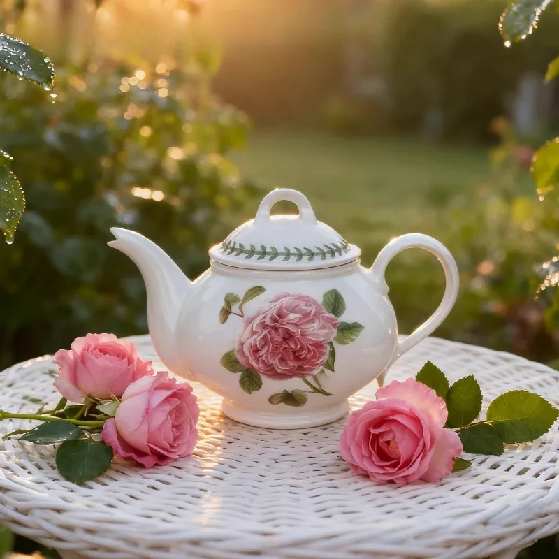 Imported teapot, teapot, ceramic teapot, kettle, red teapot