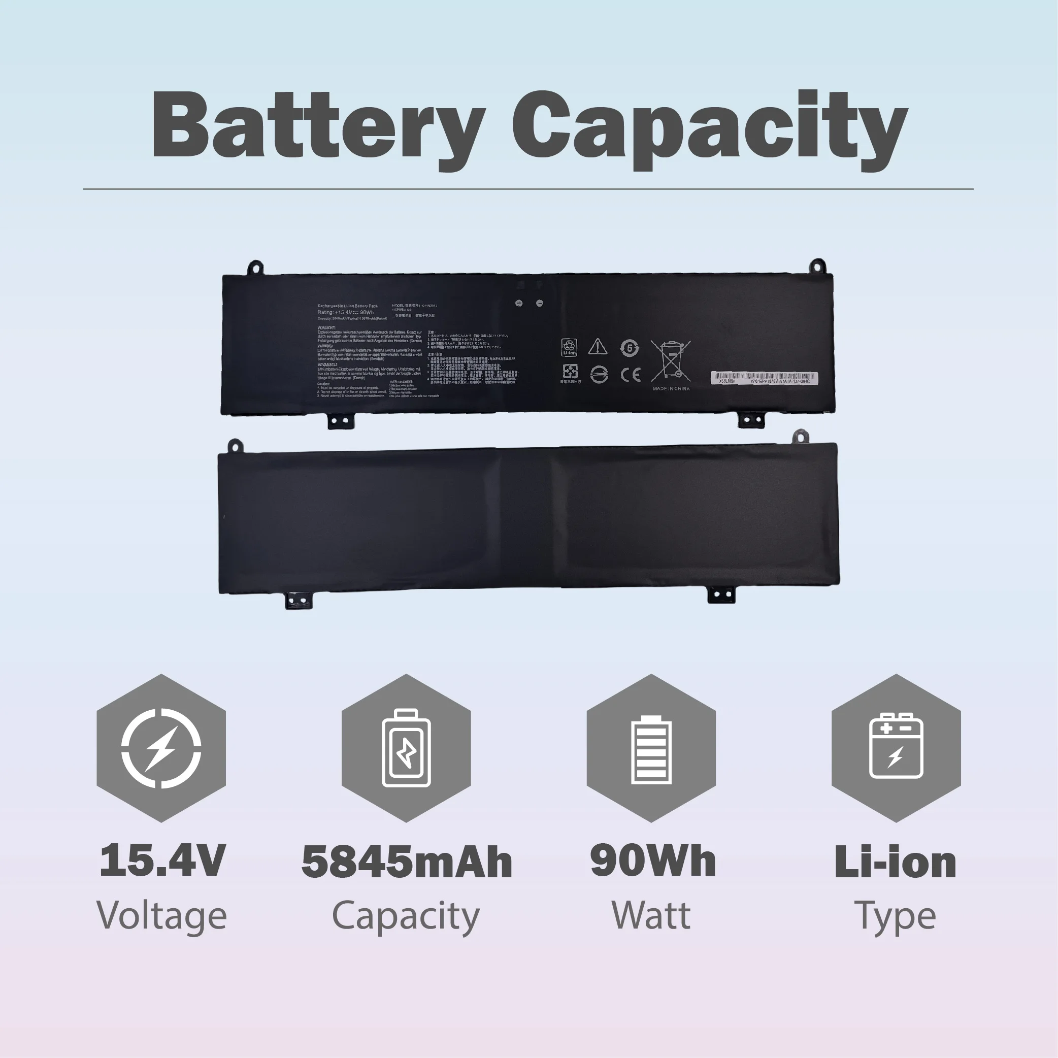 C41N2013 C41N2013-1 90Wh Laptop Battery New Replacement For Asus TUF Gaming A15 FA507 A17 FA707 ROG Strix G513 G513IM G713 G713I