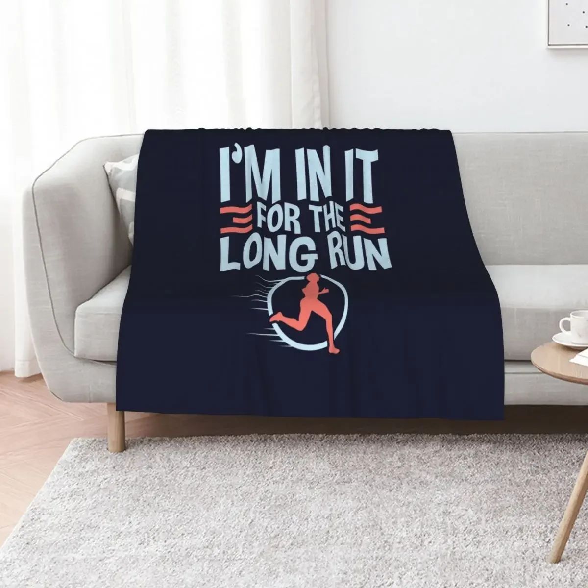 

Runner Quotes Gifts - I'm In It For The Long Run Throw Blanket Extra Large Throw Fashion Sofas Beautifuls Softest Blankets