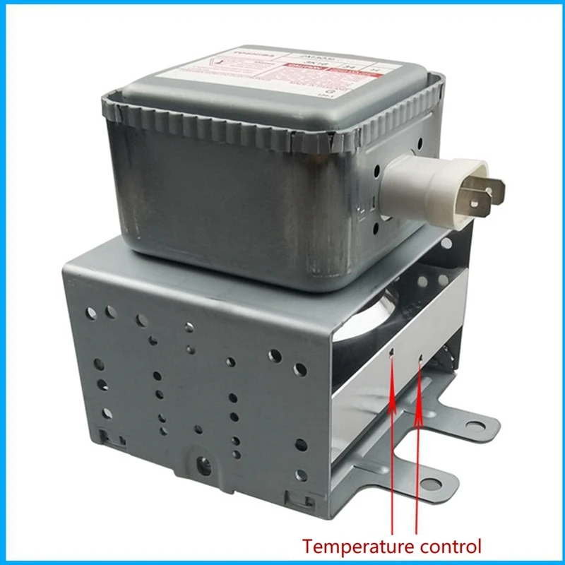 Water-Cooled Microwave Magnetron 2M303H Inverter Vacuum Electron Tube Long Base Plate 1080W Microwave Generator