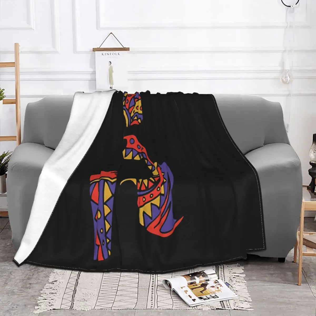 Men's 2018 Fashion Vintage African Girls Design Boy Cool Tops Hipster Printed Summer M25 Throw Blanket